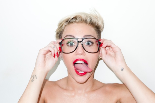 One of the pictures of Miley Cyrus' photo shoot with Terry Richardson, August 15 2013